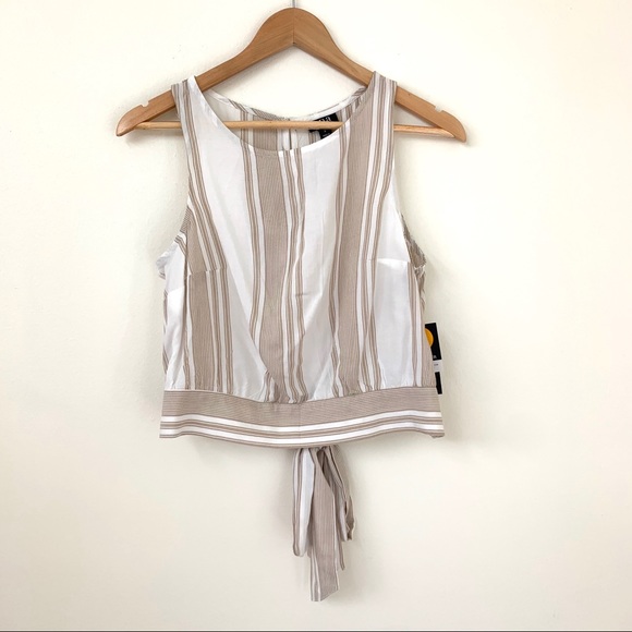 a.n.a Tops - Ana | NWT Crop Tie Waist Tank Top Small